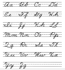 cursive handwriting sheet for kids
