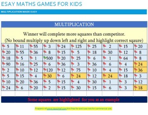 easy maths multiplication games for kids