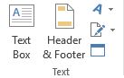 how to insert header and footer in MS excel